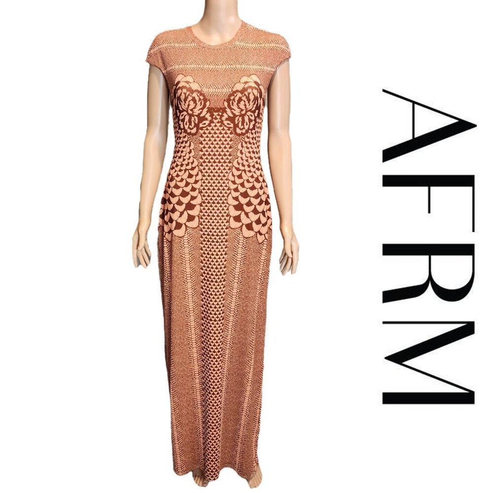 AFRM Brown Maxi Dress